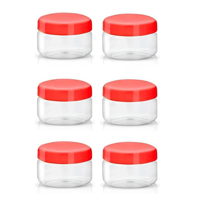 Plastic Storage Jars & Canisters with Screw Top Lids