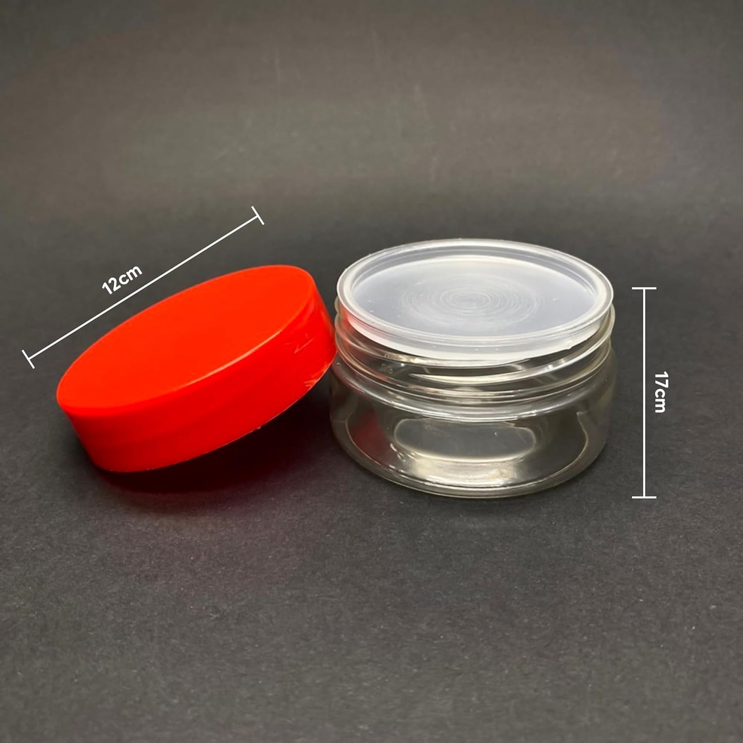 Plastic Storage Jars & Canisters with Screw Top Lids