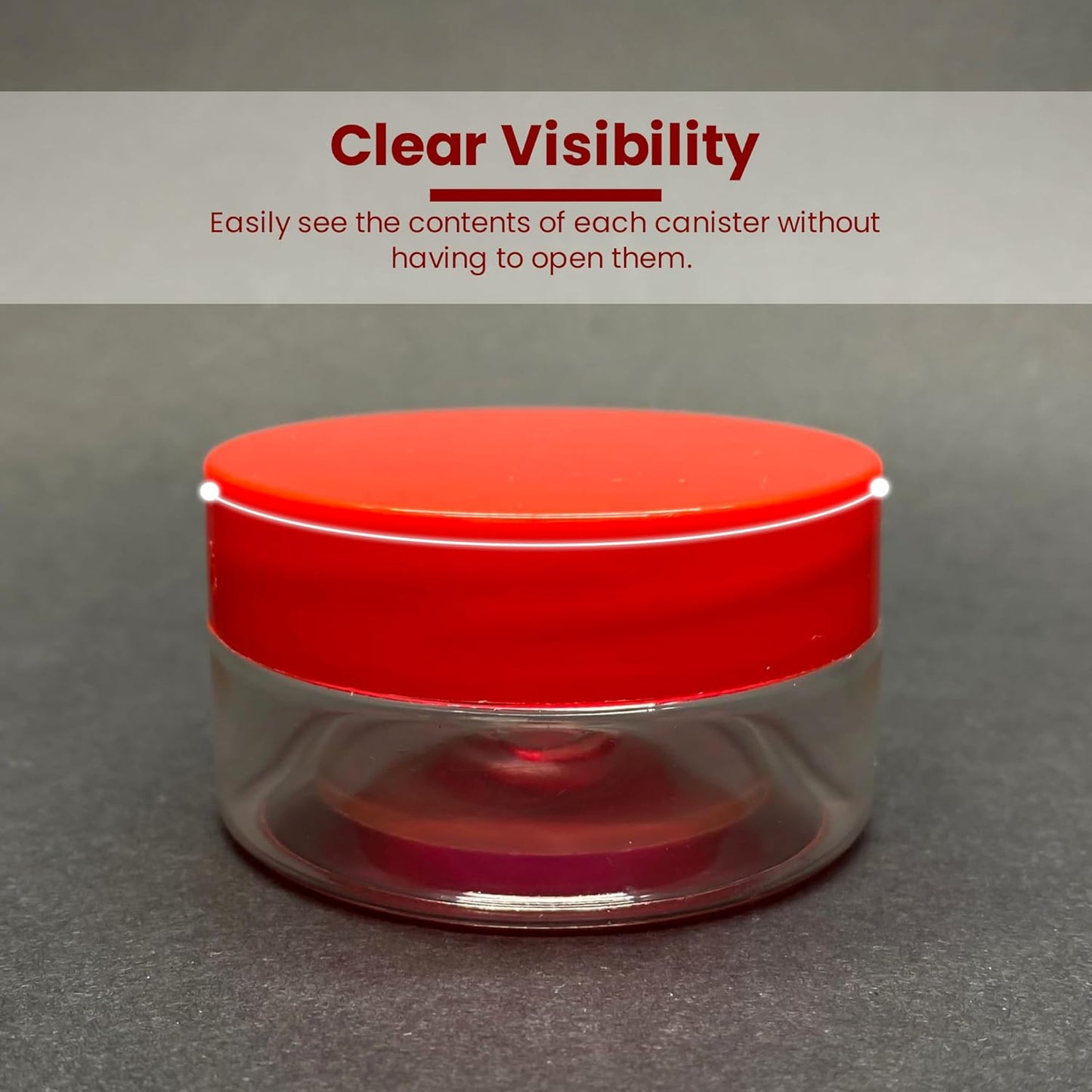 Plastic Storage Jars & Canisters with Screw Top Lids