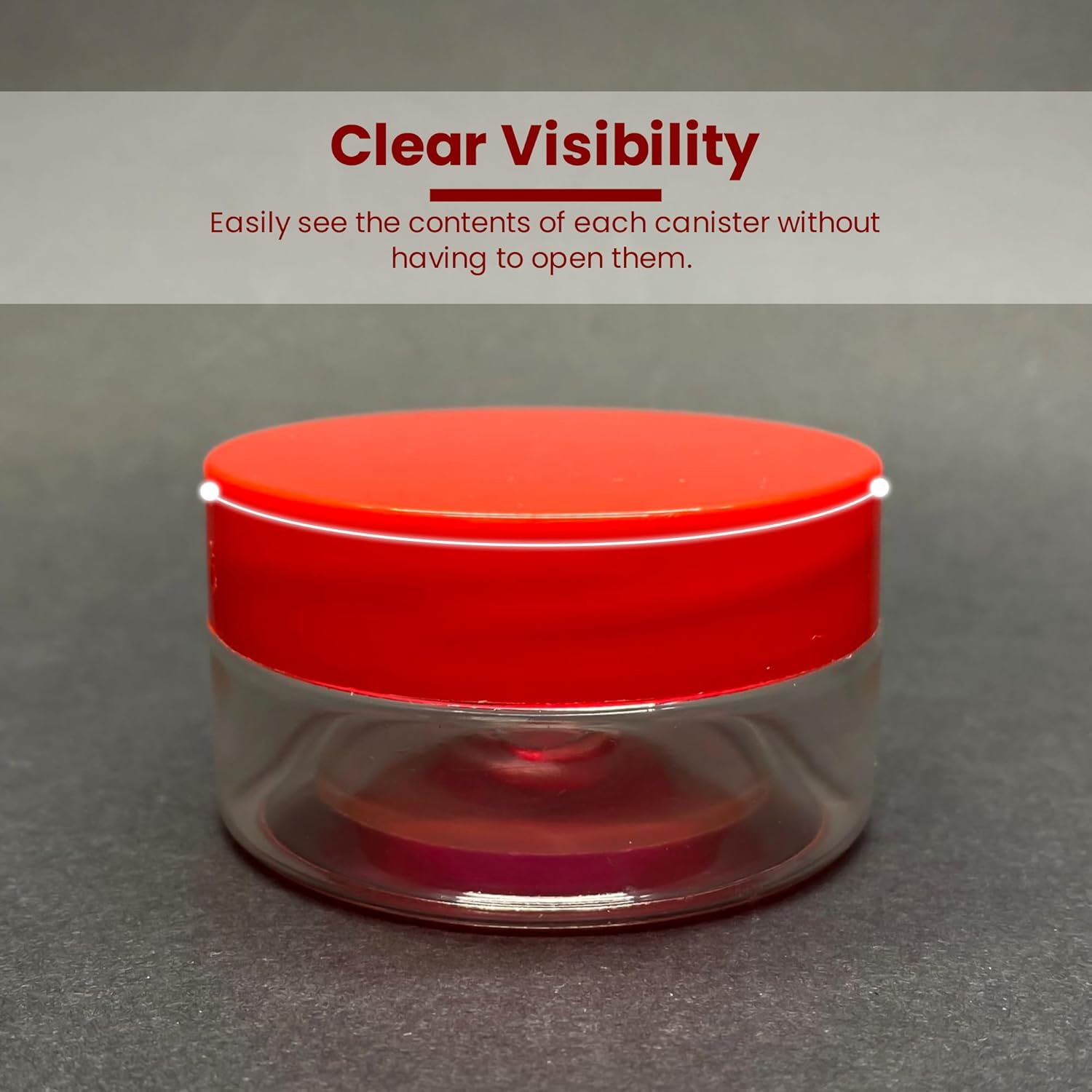 Plastic Storage Jars & Canisters with Screw Top Lids