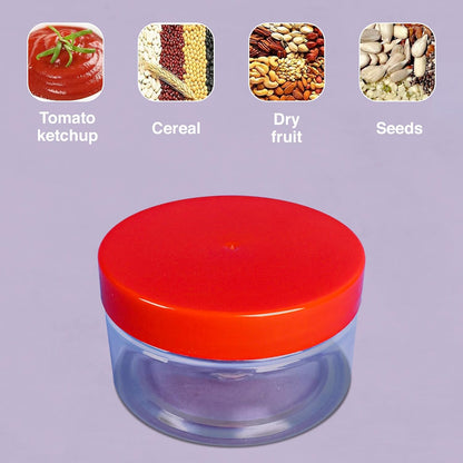 Plastic Storage Jars & Canisters with Screw Top Lids