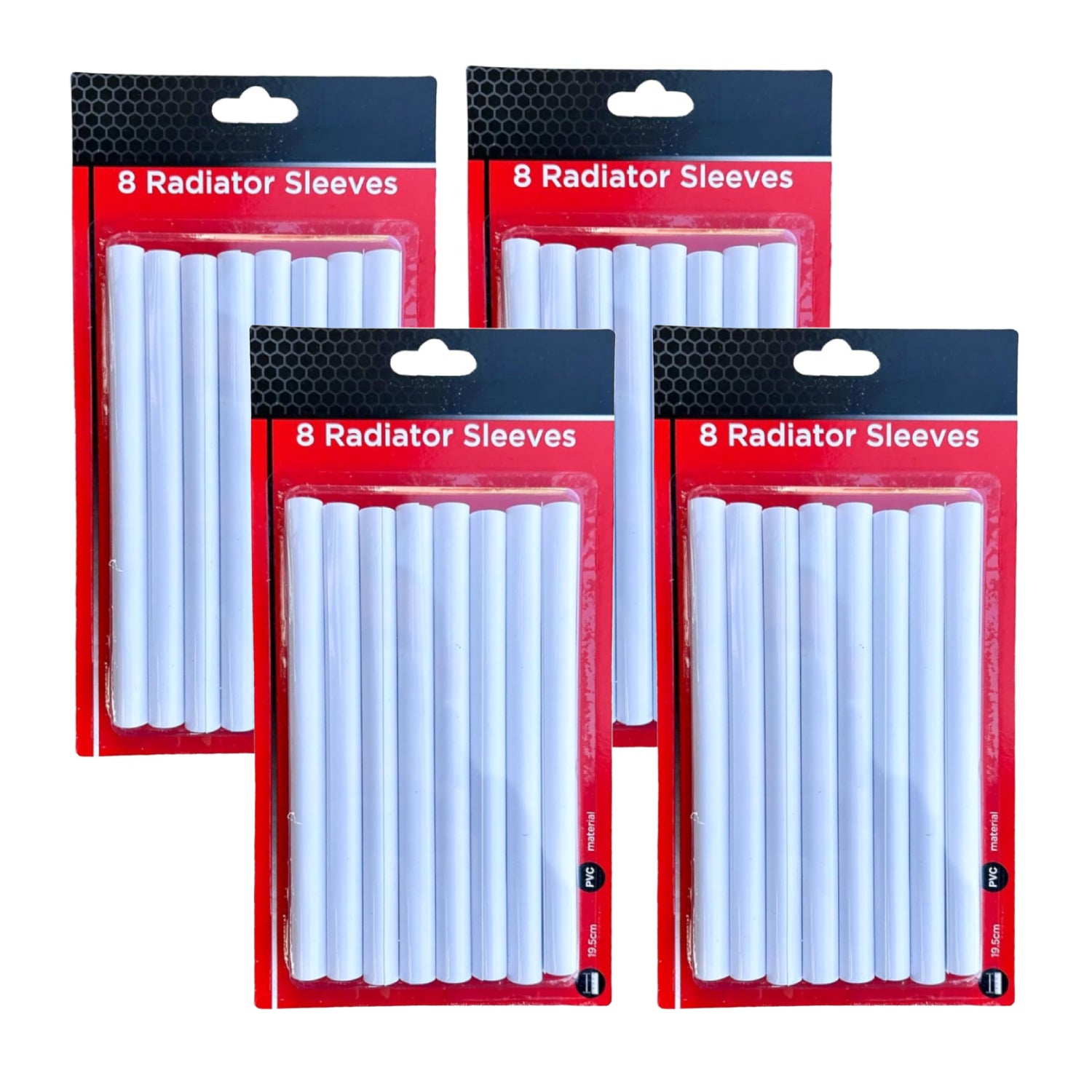 Radiator Pipe Covers Sleeves White
