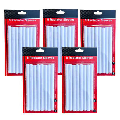 Radiator Pipe Covers Sleeves White