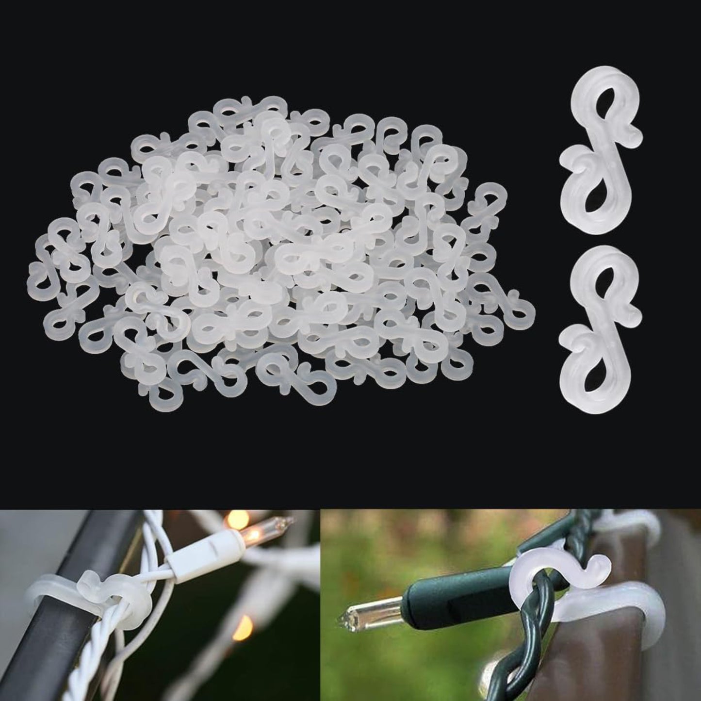 S Shaped Gutter Hooks White