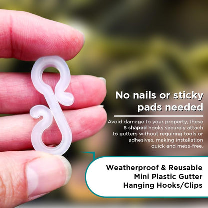 S Shaped Gutter Hooks White