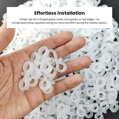S Shaped Gutter Hooks White