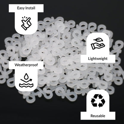 S Shaped Gutter Hooks White