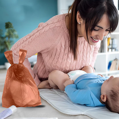 Scented Nappy Bags with Tie Handles