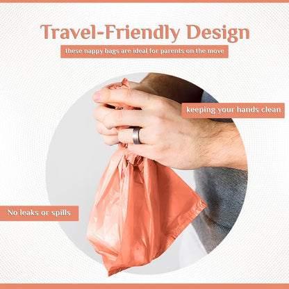 Scented Nappy Bags with Tie Handles