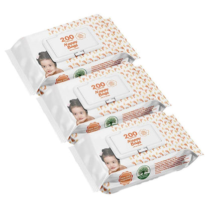 Scented Nappy Bags with Tie Handles