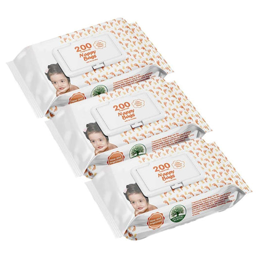 Scented Nappy Bags with Tie Handles