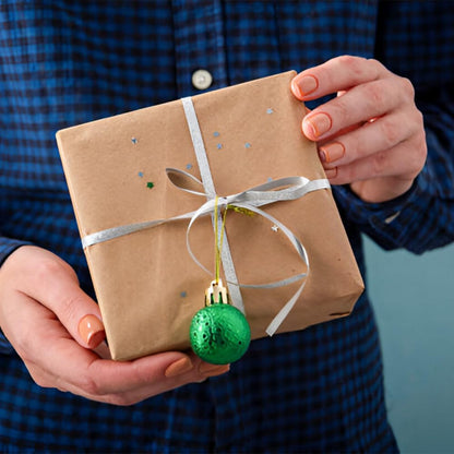 Silver Gift Bows with Matching Ribbon
