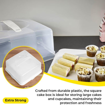 Square Cake Box with Handle