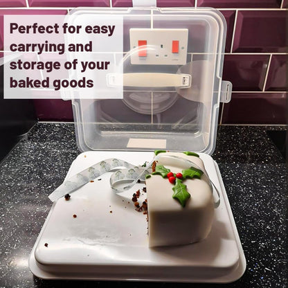 Square Cake Box with Handle