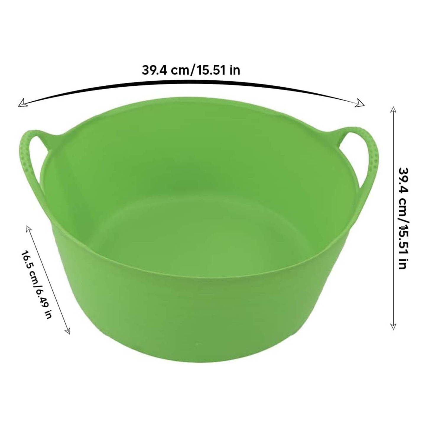 Shallow Tub With Double Handles - 15Ltr, Pistachio