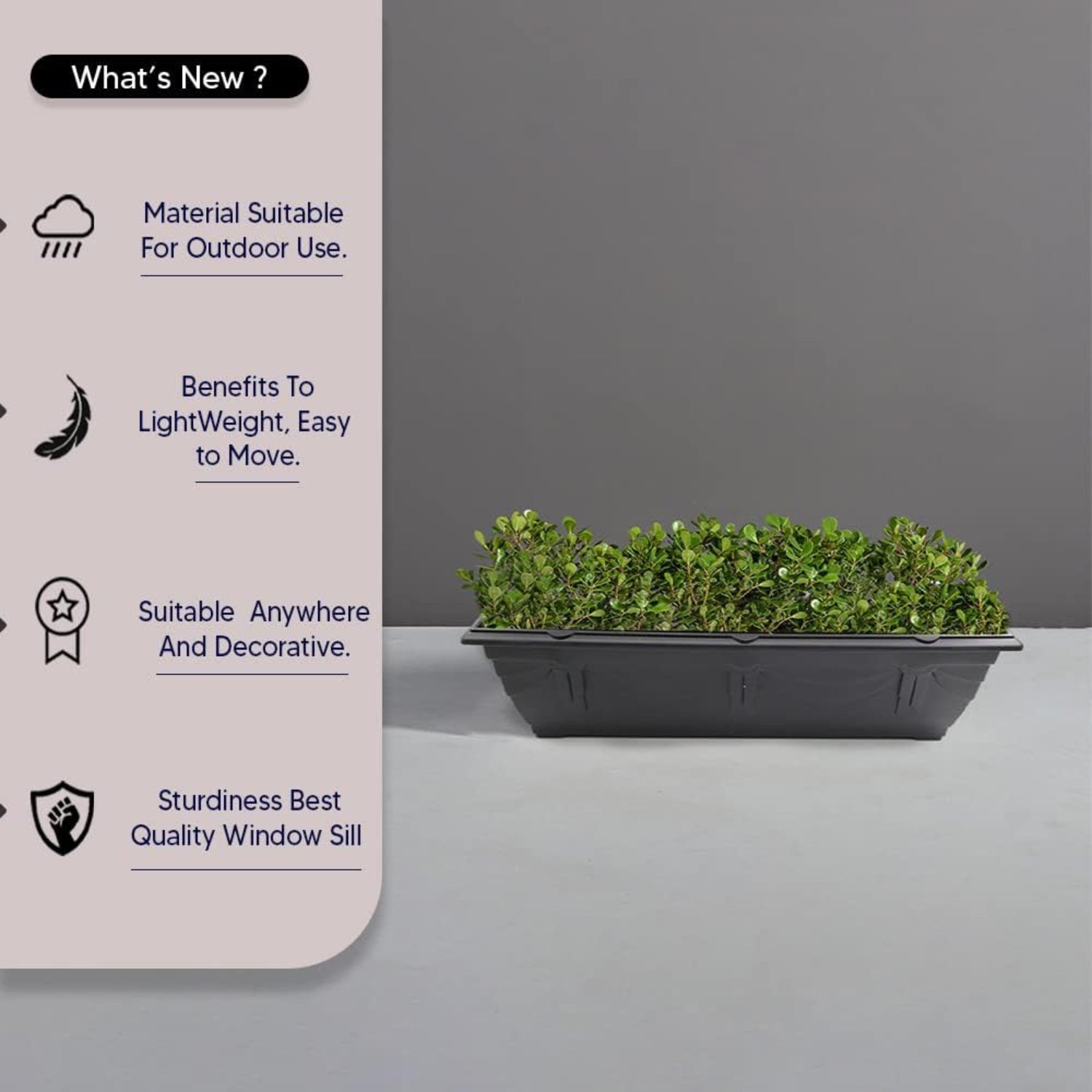 Venetian Window Box for Garden Plants