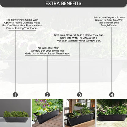 Venetian Window Box for Garden Plants