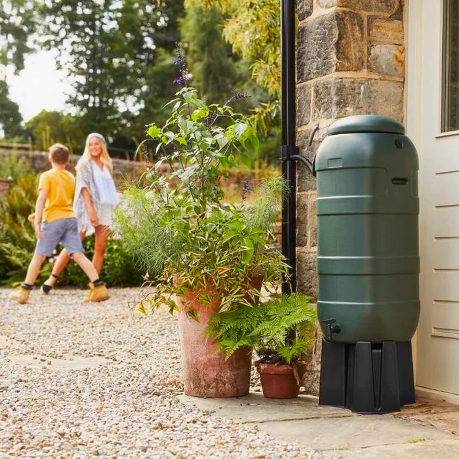 Water Butt Diverter Kit, Connects Downpipe to Water Butt