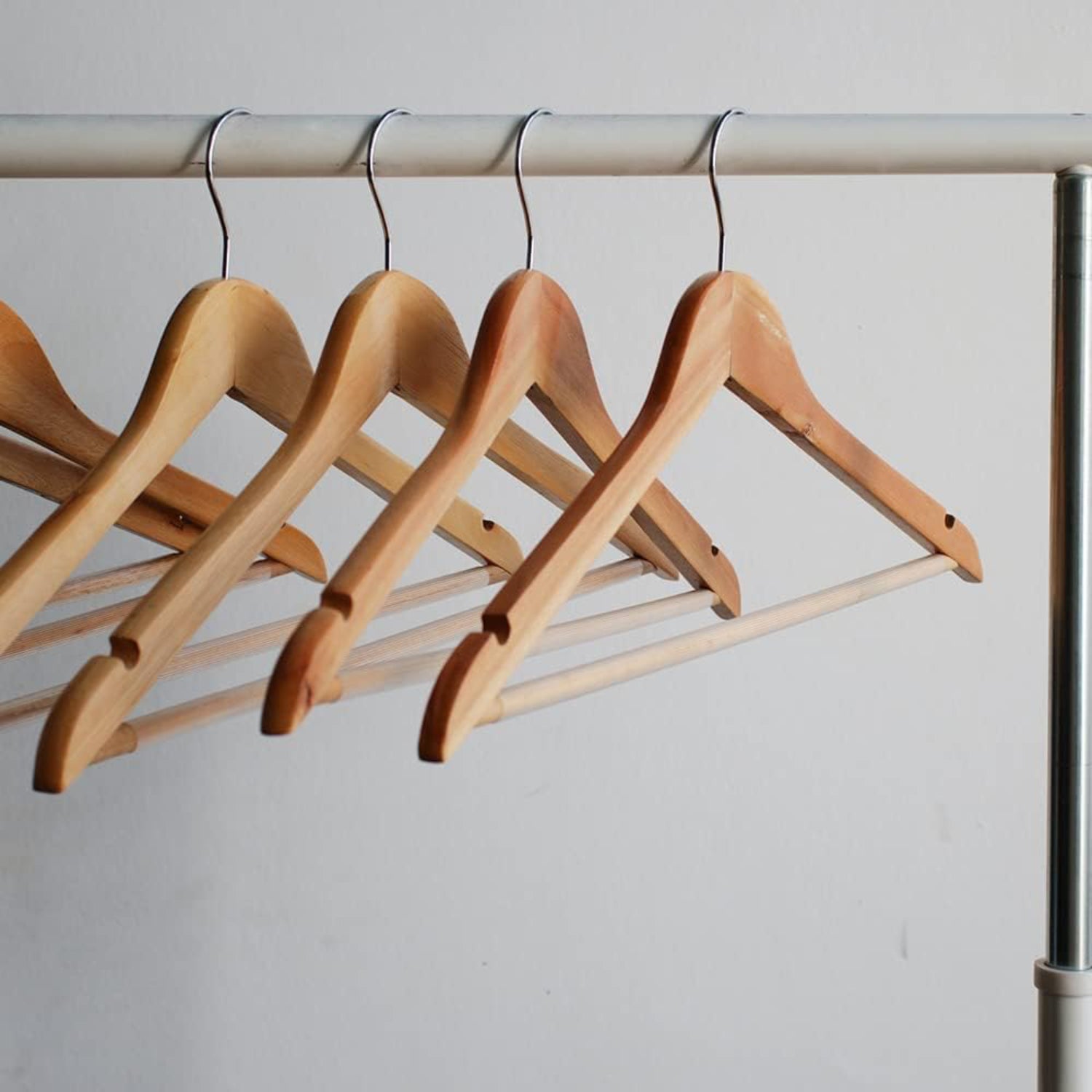Wooden Coat Hangers Strong Natural Wood