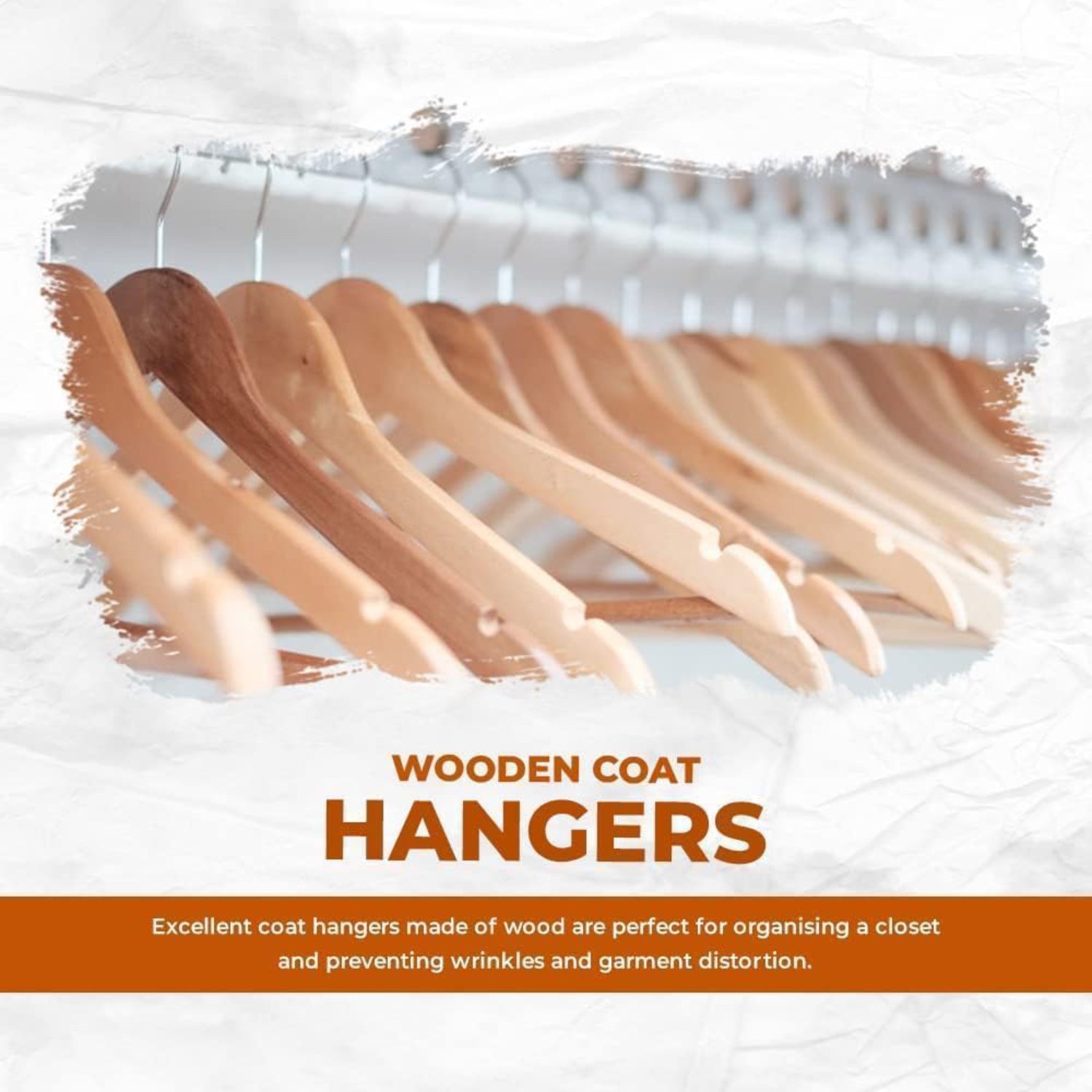 Wooden Coat Hangers Strong Natural Wood