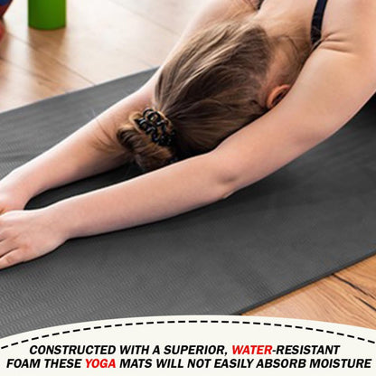 Yoga Mat Large & 10mm Thick Grey
