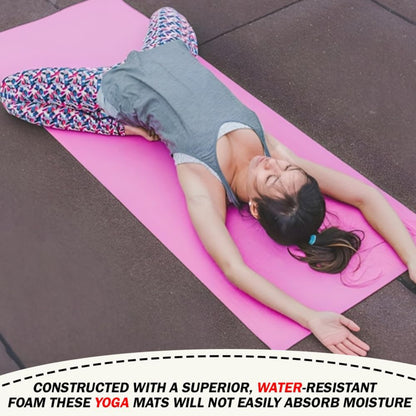 Yoga Mat Large & 10mm Thick Pink