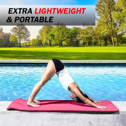 Yoga Mat Large & 10mm Thick Red