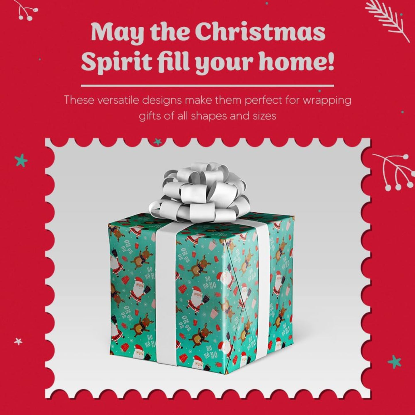 Christmas Wrapping Paper large Sheets