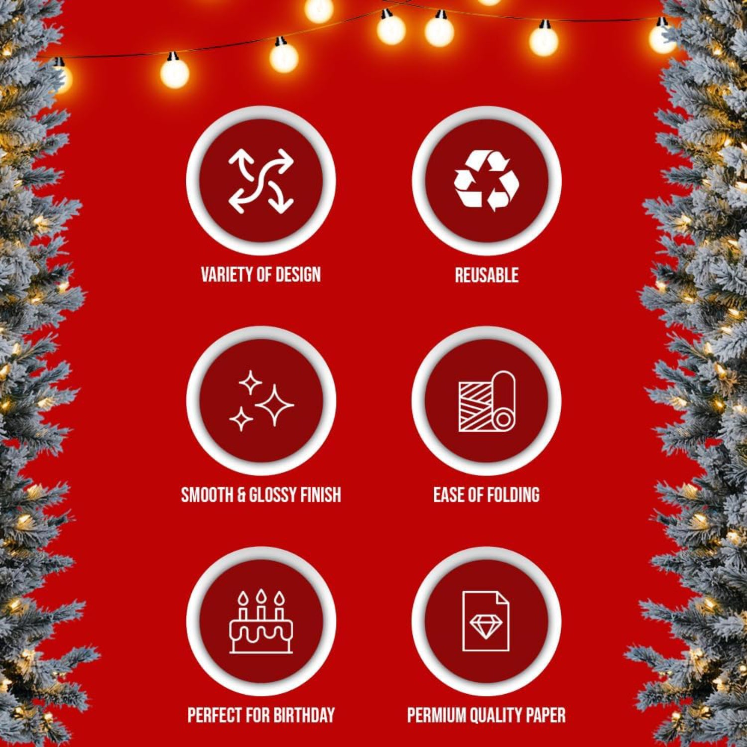 Christmas Wrapping Paper large Sheets