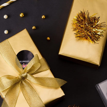 Christmas Metallic Foil Effect Wrapping Papers Rolls
