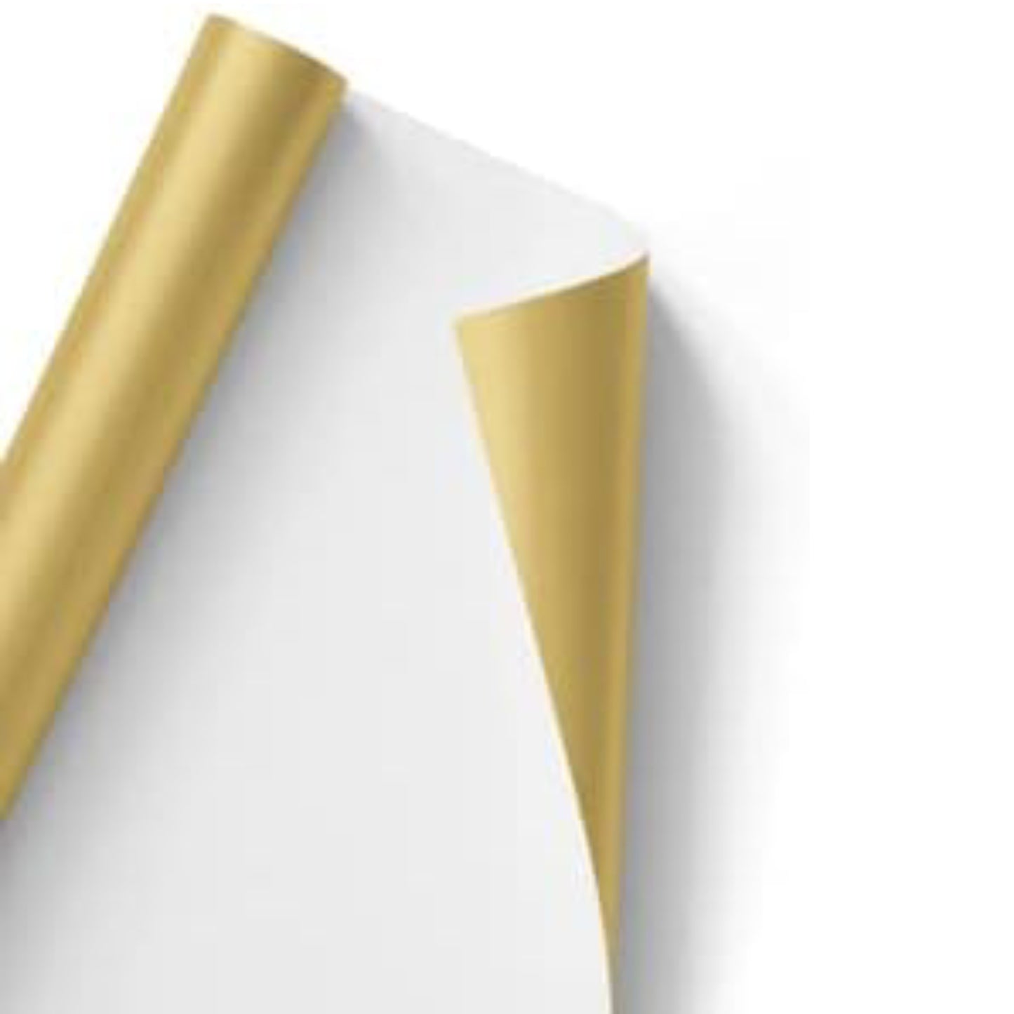 Christmas Metallic Foil Effect Gold Wrapping Papers Rolls