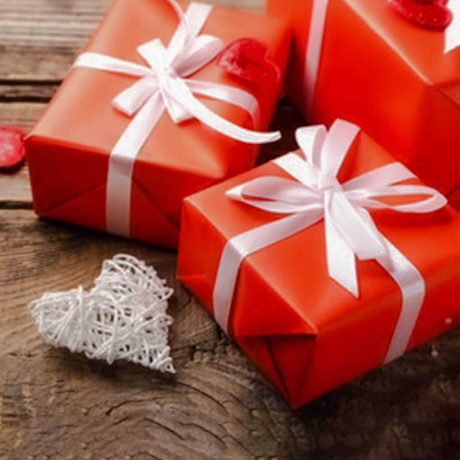 Christmas Metallic Foil Effect Red Wrapping Papers Rolls