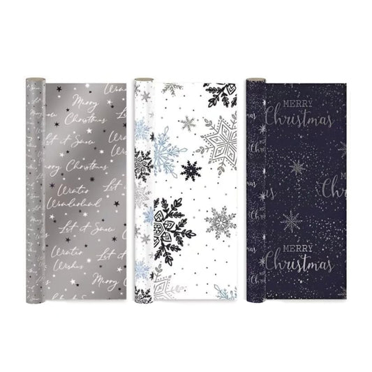 Christmas Wrapping Paper Rolls Midnight Blue