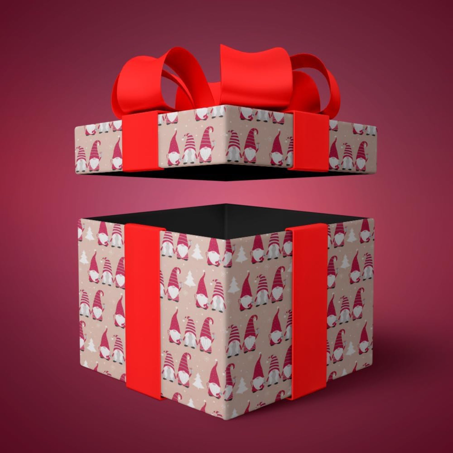 Christmas Wrapping Paper Roll Traditional Tartan Reindeer