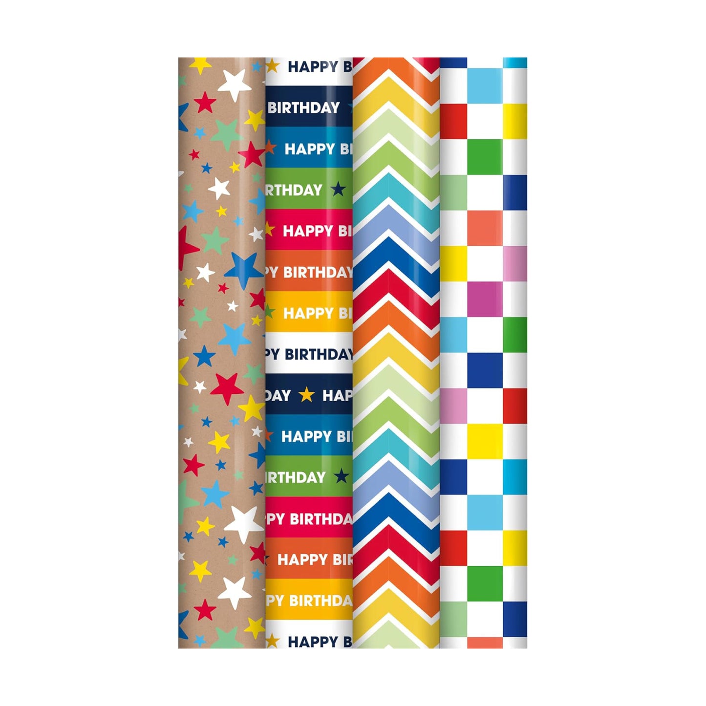 Happy Birthday Gift Wrapping Paper Roll Pattern Design