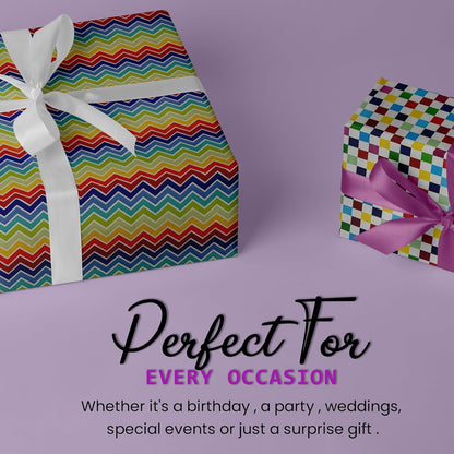 Happy Birthday Gift Wrapping Paper Roll Pattern Design