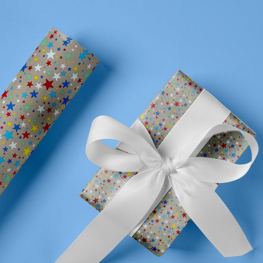 Happy Birthday Gift Wrapping Paper Roll Pattern Design