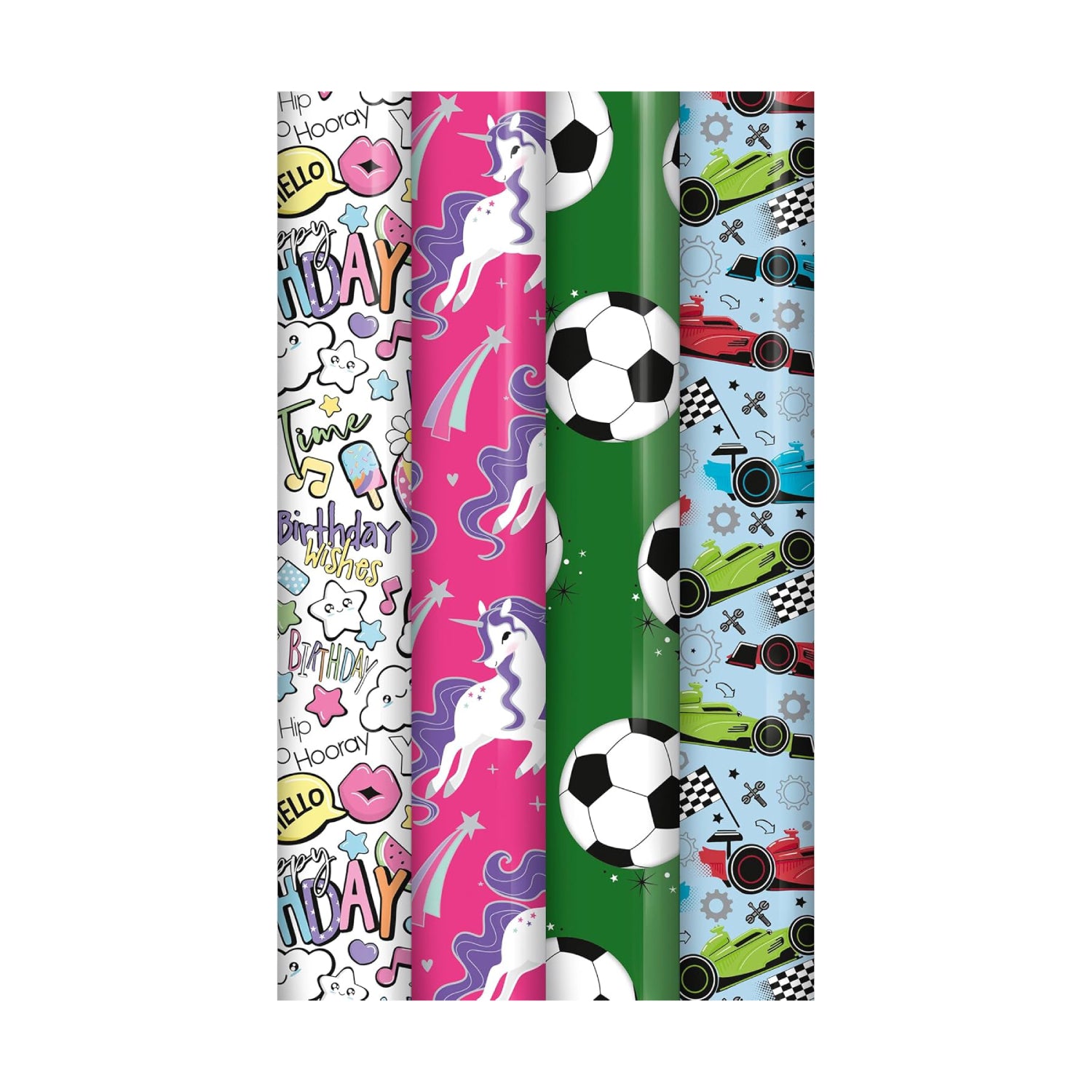 Happy Birthday Gift Wrapping Paper Roll Kids Cute