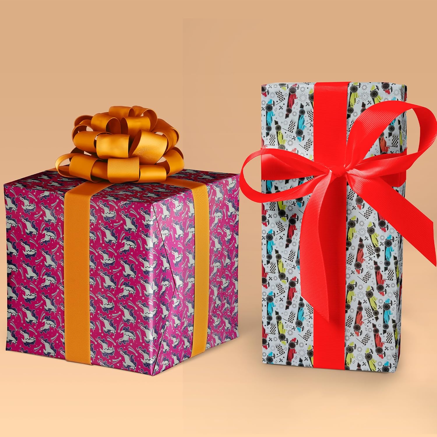 Happy Birthday Gift Wrapping Paper Roll Kids Cute