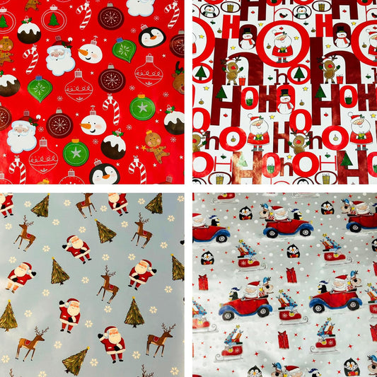 Christmas Wrapping Paper Roll Multiple design