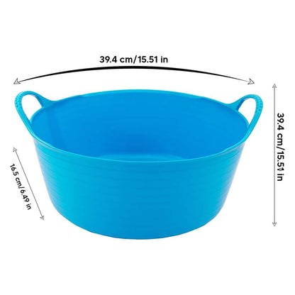 Shallow Tub With Double Handles - 15Ltr, sky blue