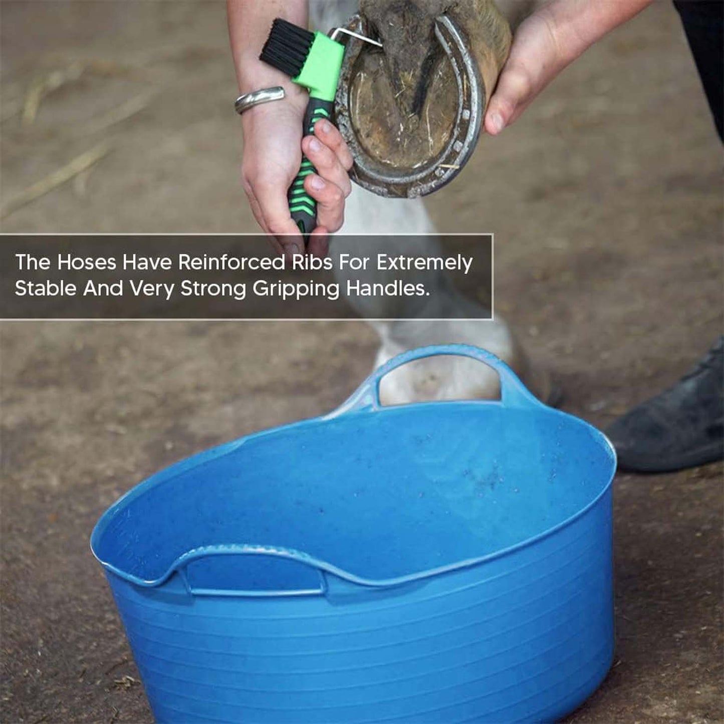 Shallow Tub With Double Handles - 15Ltr, sky blue