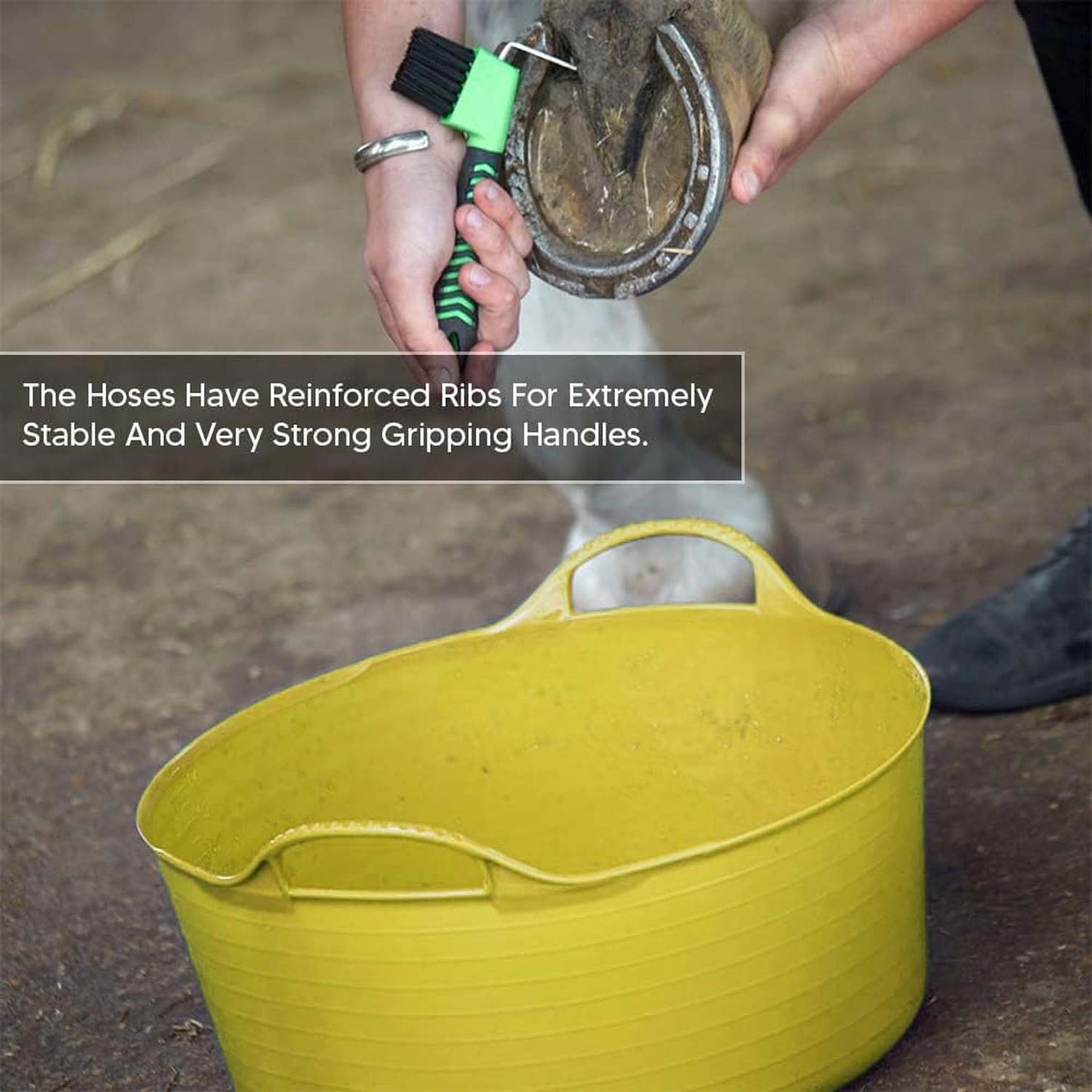 Shallow Tub With Double Handles - 15Ltr, Yellow