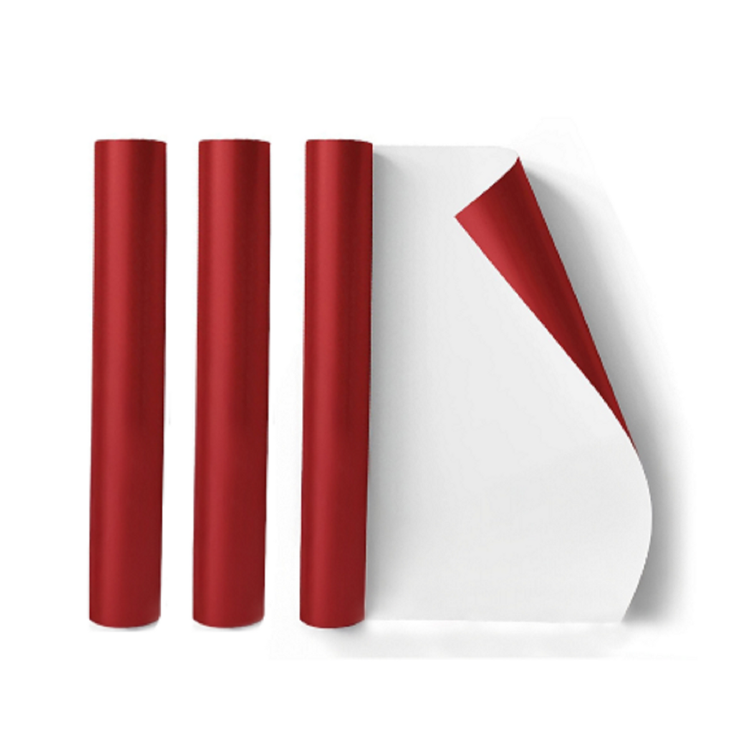 Christmas Metallic Foil Effect Red Wrapping Papers Rolls