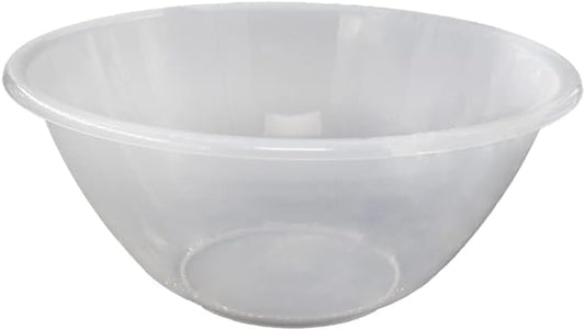 20cm Clear Plastic Kitchen Mixing Bowl, Serving Bowl