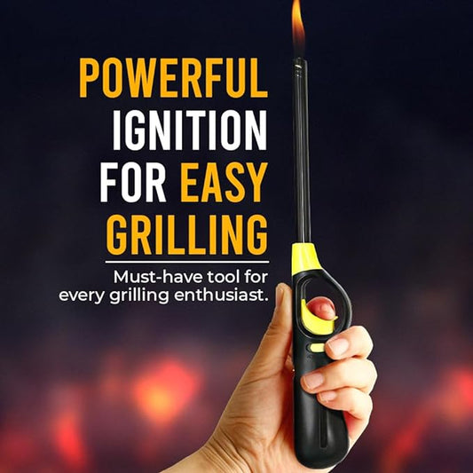 Multipack Large BBQ Lighters Refillable Safety Gas for Kitchen